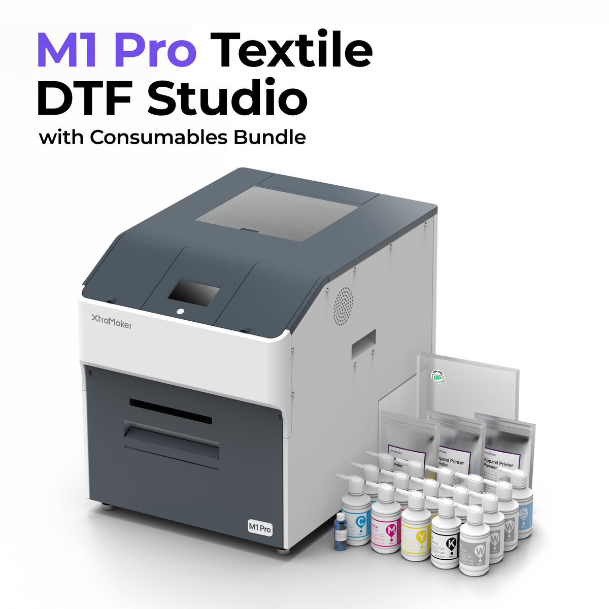 XtraMaker Textile DTF Studio M1 Pro with Consumable Bundle for Late Pledge VIP