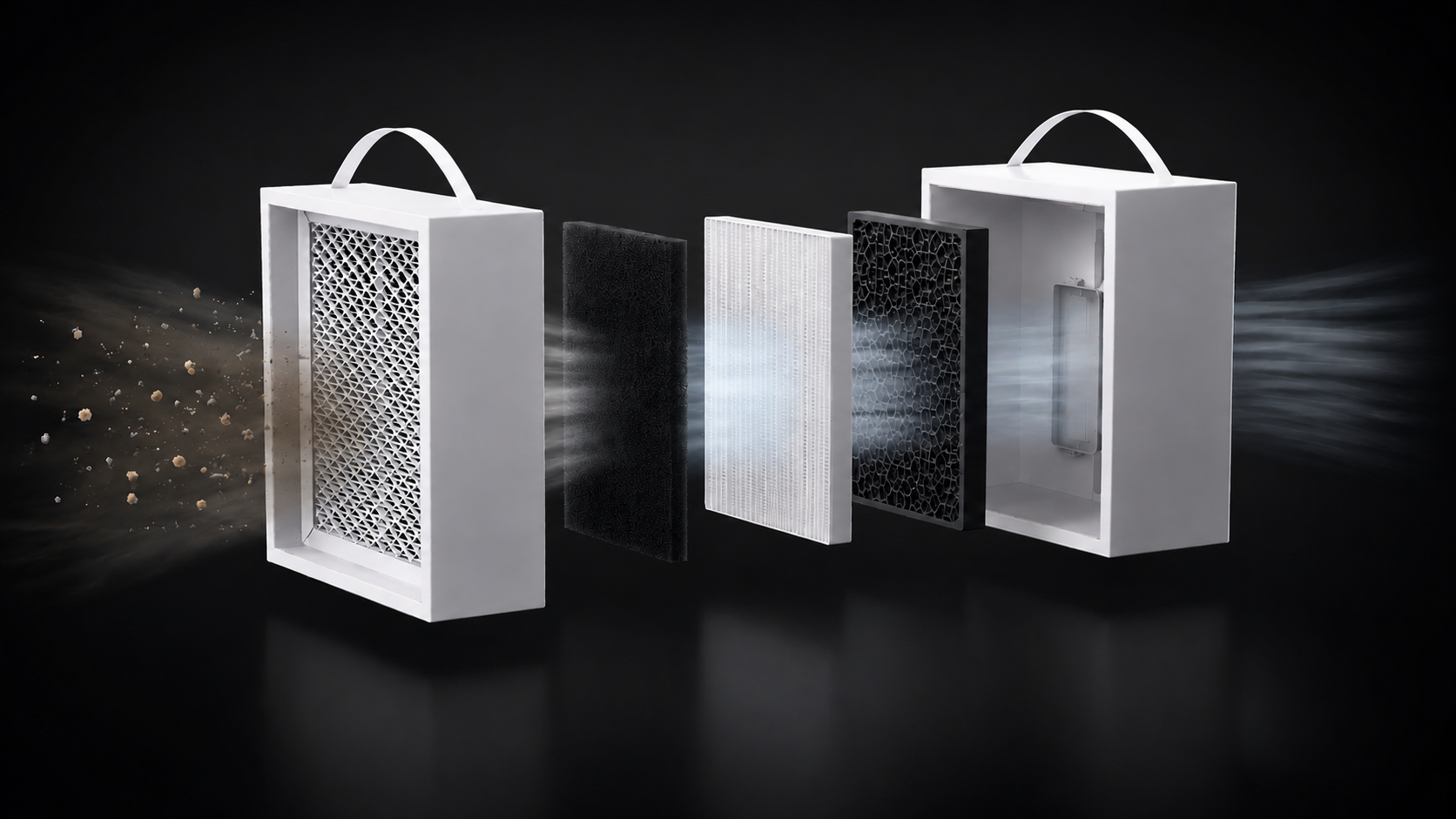 Built-in air purification filters