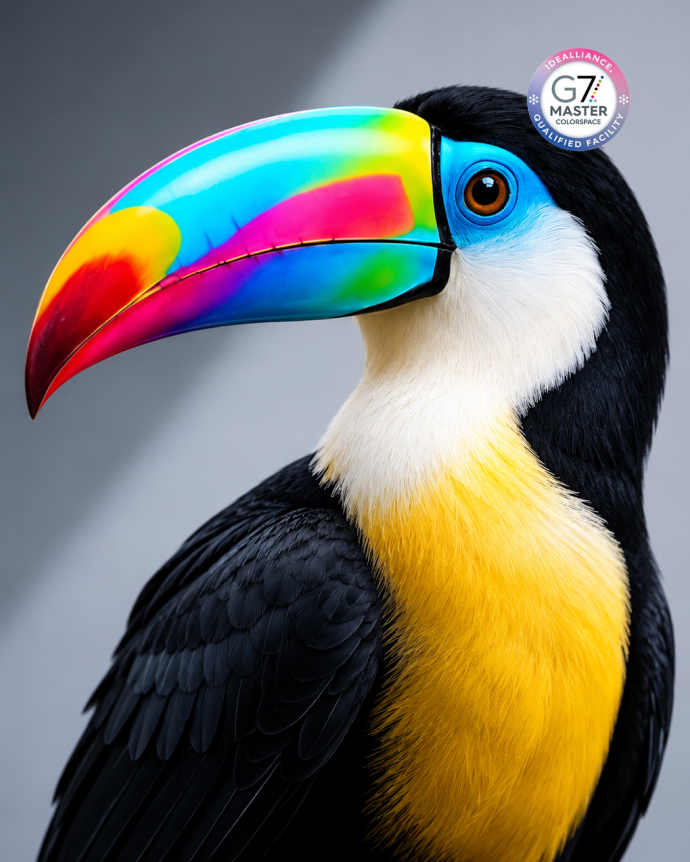 G7 certified toucan print sample
